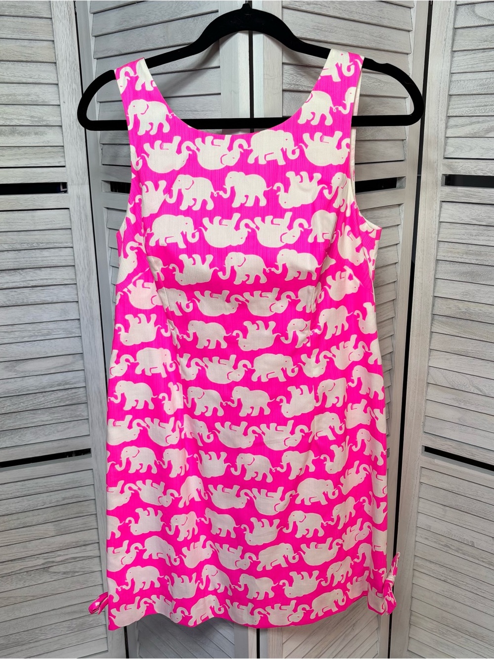 NWT Lilly Pulitzer Delia Shift Dress Tusk In Sun Elephant Pink Size 6